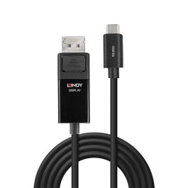 Lindy Cable Adaptador USB Tipo C a DisplayPort 1.4 2m, con HDR, soporta 8K@60Hz / 4K@144Hz, para monitores DP, MacBook y PC