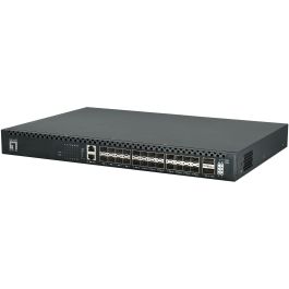 Level One XQS-3126 Switch 26x GE con 24x PoE y 2x 40/100GbE, Montaje en Rack 19" 185W