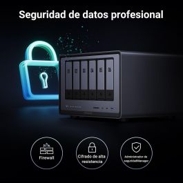 UGREEN NAS DXP6800 PRO Sistema de Almacenamiento en Red con Doble Ethernet 10 Gigabit para Hogar y Oficina