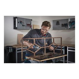 Wolfcraft Cepillo metálico de mano de acero con mango de plástico, 265 mm, uso profesional/doméstico