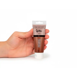 Liderpapel Pintura acrilica tubo de plastico de 60 ml color Marron