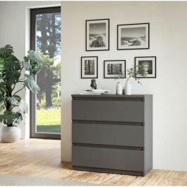 CHELSEA K23U27S Cómoda 3 cajones Antracita 77,2 x 42,2 x 79,9 cm (Ancho x Fondo x Alto) CHELSEA K23U27S Cómoda 3 cajones Antracita 77,2 x 42,2 x 79,9 cm (Ancho x Fondo x Alto)
