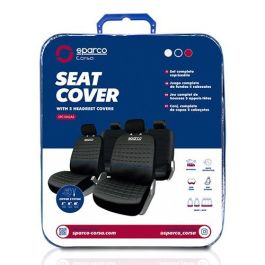 Abc SPC1042AZ Juego Completo Fundas Asiento Lazio Negras y Azules 11 Piezas Compatible Airbag Trasera Partida 1/3 2/3 Poliéster Abc SPC1042AZ Juego Completo Fundas Asiento Lazio Negras y Azules 11 Piezas Compatible Airbag Trasera Partida 1/3 2/3 Poliéster
