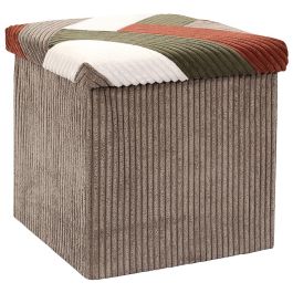 Caja-Puf Plegable Scott Patchw Home Deco Factory