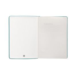 Cuaderno Con Gomilla Antartik Notes Tapa Dura A4 Hojas Lisas Verde Aguamarina 100 Hojas 80 gr Fsc