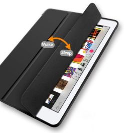 eSTUFF Estuche SEATTLE para iPad 9.7 2018/2017 - Cuero PU rosa con Soporte y Compartimento para Apple Lápiz, Protección Completa