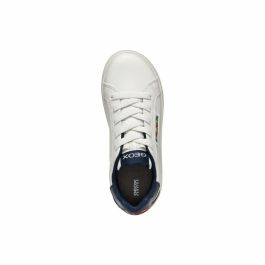 Zapatillas Casual Geox Eclyper Blanco Azul marino