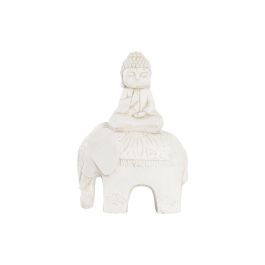 Figura Decorativa DKD Home Decor Acabado envejecido Elefante Blanco Oriental Magnesio (40 x 23 x 56 cm)