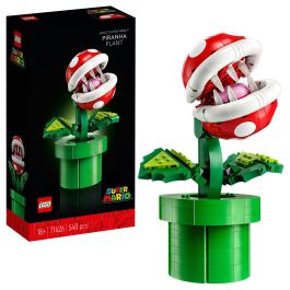 Lego Super Mario 71426 Planta Piraña, Figura Articulada con Tubo y 2 Piezas, Modelo para Adultos, Idea de Regalo
