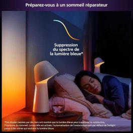 Philips Hue Lámpara de Mesa Inteligente Twilight White & Color Ambiance, Luz Crepuscular, LED, Bluetooth, Blanco