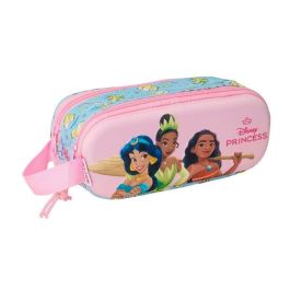 Bolso Escolar Portatodo Safta Doble 3D Mochilas 3D Princesas Disney 80x210x60 mm