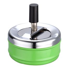 Champ Cenicero con tapa giratoria, acero inoxidable, Ø 9,5 x 9,5 cm