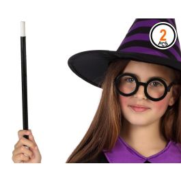 Varita Negra y Gafas Redondas para Mago o Hechicero - Pack de Disfraz Mágico Precio: 0.95000004. SKU: B1K3TCJ8BR