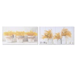 Cuadro Cottage DKD Home Decor Amarillo Gris 1.8 x 30 x 60 cm (2 Unidades) Precio: 11.88999966. SKU: B1DBYWZ673