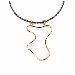 Shabama Collar MALAWI Oro Brillo Cuero Italiano Trenzado Bicolor Colgante Abstracto Mujer Colección África Ajustable 38-43 cm Precio: 33.98999989. SKU: B1KCSN9K9S