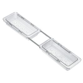 VIBO Kit 2 Bandejas Plástico Satinado, Fondo Ajustable 440-520mm, 98x43mm, para Bastidor DREAM/PRESTIGE Precio: 14.95000012. SKU: B1EJ5RLCJ6