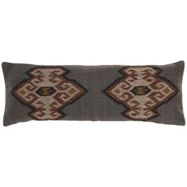 DKD Home Decor Cojín Boho Kilim Gris Rojo Poliéster Yute Lana 85 x 30 cm (2 Unidades) Precio: 44.5000006. SKU: B13YP5WRRH