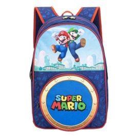 Super Mario Mochila Escolar Infantil con Bolsillo Frontal Redondo, Interior Forrado y Personalizado, 28x23x10 cm, Edad 7+ años Precio: 38.50000022. SKU: B1JA7MHGYW