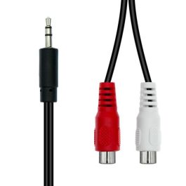 ProXtend Mini-Jack 3-Pin a 2 x RCA Cable M-F Negro 20cm