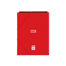 Safta Carpeta carton folio con gomas y solapas, coleccion Avengers