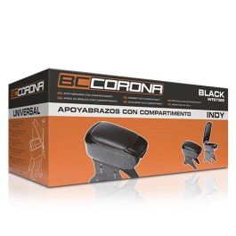 Abc Apoyabrazos Universal Negro Cs10 INT67325 para Coche con Compartimento y Portabebidas