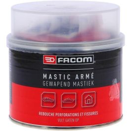 FACOM Masilla Reforzada Fibra de Vidrio para Protección Metal Anticorrosión 600 g