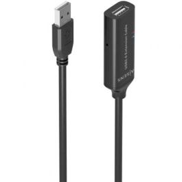 AISENS - CABLE USB 2.0 PROLONGADOR CON AMPLIFICADOR, TIPO A/M-A/H, NEGRO, 10M Precio: 9.68999944. SKU: B1G66LC4DE