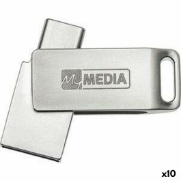 Memoria USB MyMedia HIGH SPEED DUAL Plateado 128 GB (10 Unidades) Precio: 223.78999973. SKU: B13D4QSVKZ