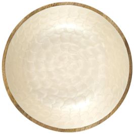 Home Deco Factory Ensaladera Mango Nerina, Madera, Diámetro 33 cm