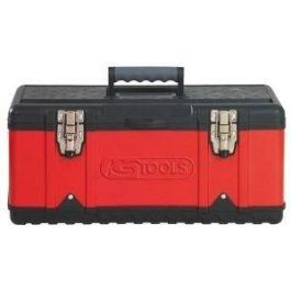 KS TOOLS Caja de Herramientas Desmontable Bimaterial Metal y PVC 47x23.8x20.3cm, Carga 30kg, Tapa Antideslizante y Cierre Metálico KS TOOLS Caja de Herramientas Desmontable Bimaterial Metal y PVC 47x23.8x20.3cm, Carga 30kg, Tapa Antideslizante y Cierre Metálico