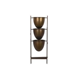 DKD Home Decor Macetero Vintage Cobrizo Negro Metal 26.5 x 105 x 35 cm