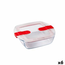 Fiambrera Hermética Pyrex Cook&heat 1 L 20 x 17 x 6 cm Rojo Vidrio (6 Unidades) Precio: 87.5000005. SKU: S2707056