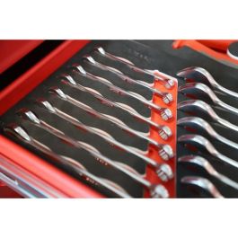 KS TOOLS 713.2017 Módulo de llaves combinadas Ultimate para carro taller, 17 llaves de 6-22 mm, Tamaño 1/3