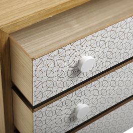 Cómoda 3 Cajones Dune Versa 40x80 cm - Madera MDF, Paulownia, Pino Cómoda 3 Cajones Dune Versa 40x80 cm - Madera MDF, Paulownia, Pino