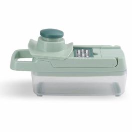 Livoo Mandolina Multifunción MEN435 con 8 Cuchillas de Acero Inoxidable y Bandeja Recolectora de 1.5L para Uso Seguro