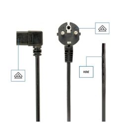 GEMBIRD Cable de Corriente VDE - Cable de Alimentacion Electrica de 1.8 m, Negro, para PC, Monitor, Impresora