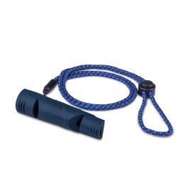 Coachi Silbato Dos Tonos para Adiestramiento y Llamada de Perros y Cachorros con Cordón Reflectante Ajustable Ligero Azul Oscuro