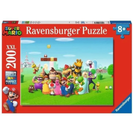 Ravensburger 4005556129935 Puzzle XXL Las Aventuras de Super Mario 200 Piezas para Niños a partir de 8 Años