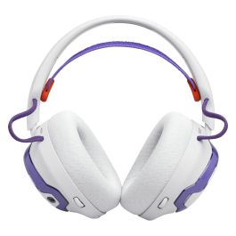 JBL Quantum 650 Auriculares Gaming Inalámbricos Over-Ear, Blanco, con Receptor USB-C y Micrófono Extraíble, 60h Batería