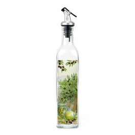 Inde Aceitera de Vidrio 750 ml con Tapón ABS La Mediterránea - Botella de Aceite para Cocina (24 Unidades)