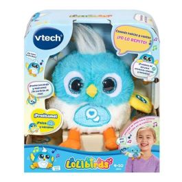 Peluche interactivo lolibirds lolito azul con voz y grabadora. 17,5x11,6x19,1 cm