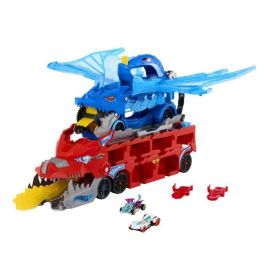 Hot Wheels Vehículo City Dragón Transportador con 2 Coches para Niños +4 Años