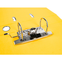 Liderpapel Archivador de palanca Documenta A4 Forrado PVC Rado Amarillo Compresor Metálico Lomo 52mm