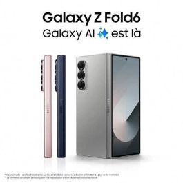 Samsung Galaxy Fold6 SM-F956BLIBEUB - Smartphone plegable 256GB 12GB RAM color rosa, procesador Snapdragon 8 Gen 3, Galaxy AI, pantalla 7.6", cámara 50MP, 5G, Android 14