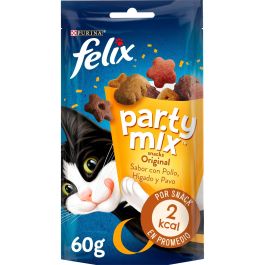 Purina Felix Feline Party Mix Original Alimento Seco para Gatos con Proteínas de Cordero, 8 x 60 gr Precio: 13.5899995. SKU: B19WAAPWBX