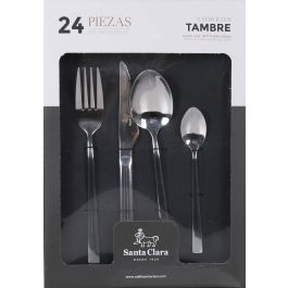 Santa Clara Cubertería 24 Piezas Acero Inoxidable Tambre (6 Unidades)