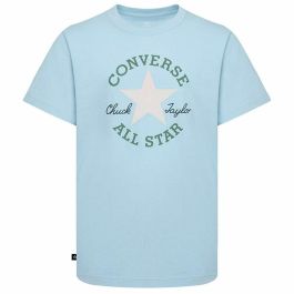 Camiseta de Manga Corta Infantil Converse Sustainable Core Sse Azul cielo