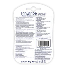 VERBATIM PENDRIVE PINSTRIPE 32GB HIGH SPEED RETRACTIL USB 3.2 NEGRO