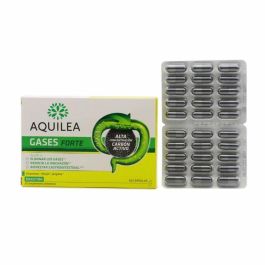 Aquilea GASES FORTE Carbón Vegetal y Plantas - Cápsulas 60 u para Alivio Rápido de Gases e Hinchazón Digestiva