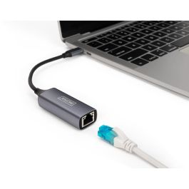 Digitus Adaptador USB 3.0/C a RJ45 Gigabit Ethernet St/Bu 20cm